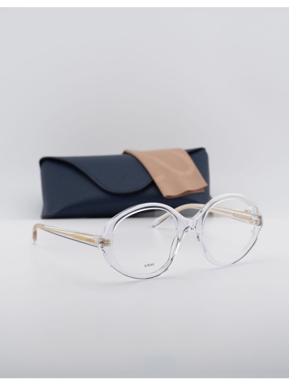 Loewe LW50077I 026 Round Eyeglasses 52mm - Transparent